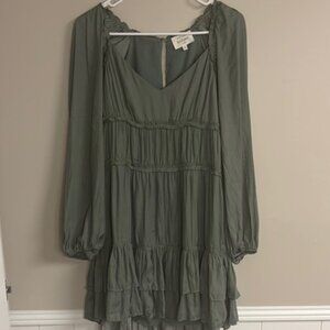 Sage Green dress Flowy Easter Spring